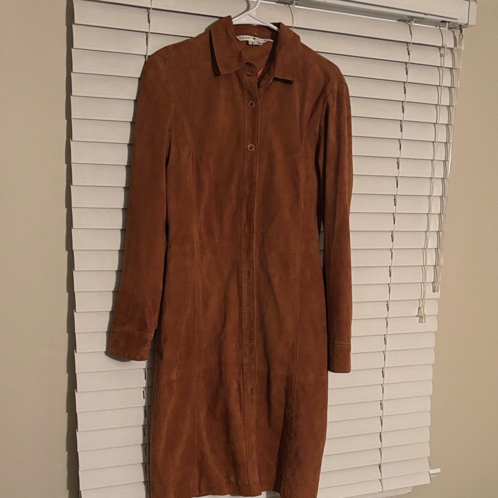 Vintage Tommy Hilfiger Long Sleeve Suede Jacket.